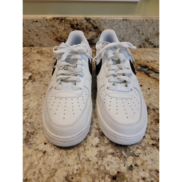 NIKE AIR FORCE 1 LOW ID NIKE BY YOU HD WHITE-BLACK SZ 10 [CT7875-994] Worn Once main image 9
